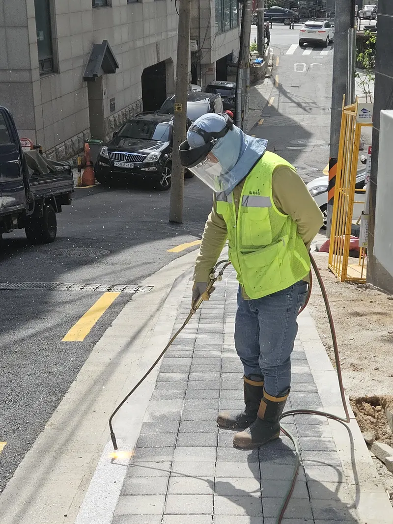 도로변 경계석버너작업